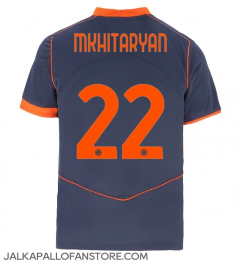 Inter Milan Henrikh Mkhitaryan #22 Kolmaspaita 2025-26 Lyhythihainen Inter Milan Henrikh Mkhitaryan #22 Kolmaspaita 2025-26 Lyhythihainen